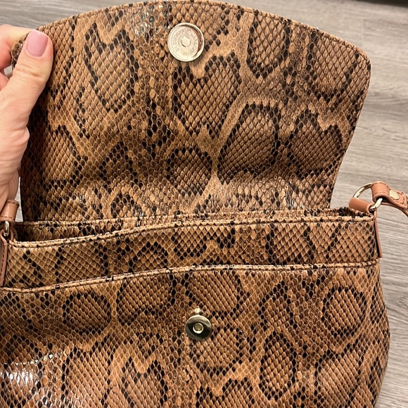 Original by Sharif 1827 Womens crossbody purse genuine leather snakeskin footed - Picture 7 of 10